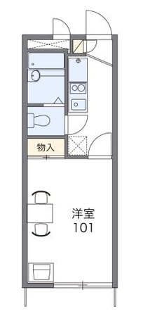 レオパレスリブェール岩崎の物件間取画像